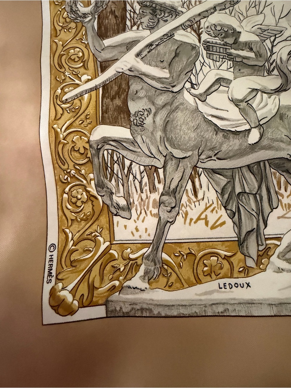 Hermes L’hiver Silk Scarf. - Picture 8 of 16